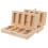 3Pièces Boîtes Souvenirs Bois Clair Pour Dents 2