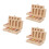 3Pièces Boîtes Souvenirs Bois Clair Pour Dents 5