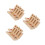 3Pièces Boîtes Souvenirs Bois Clair Pour Dents 9