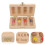 3Pièces Boîtes Souvenirs Bois Clair Pour Dents 11