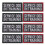 8Pièces Patchs Service Nylon Amovible Assorti Pour 9