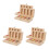 3Pièces Boîtes Souvenirs Bois Clair Pour Dents 6