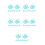 40Pièces Support ABS Transparent Pour 7