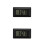 2Pièces Mini Electronique Compacte Noire Durable 10
