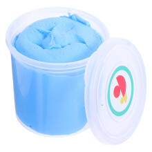 2Pièces Argile Jouet Bleue Fluffy Non Collante Anti-Stress