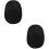2Pièces Encrier Pierre Chinois, Bord Lisse, Noir, Pour 8