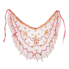 2Pièces Masques Voiles À Sequins Pour Danse Latine Et Cosplay