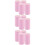 12 Pack Thermal Printer Paper Rolls Pink for Supermarket 10