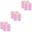 12 Pack Thermal Printer Paper Rolls Pink for Supermarket 7