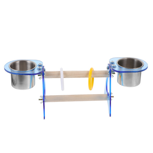 2Ensembles Support Détente Perroquet Bois Matériaux Sûrs 1