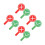 8Pcs Multi Color Double Sided Teacher Answer Paddles Plastic 10