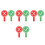 8Pcs Multi Color Double Sided Teacher Answer Paddles Plastic 5