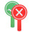 8Pcs Multi Color Double Sided Teacher Answer Paddles Plastic 2