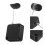 4Sets Retractable Remote Control Tether Lock Sturdy Steel Cable Black 11