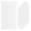 A6 6-Ring Losbladig Stickervellen Binder Navulling Wit 1
