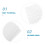 A6 6-Ring Losbladig Stickervellen Binder Navulling Wit 8