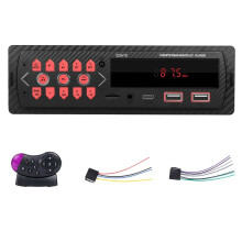 1DIN Autoradio voor in Het Dashboard Stereo Digitale  Audio Muziek Stereo Autospeler Radio MP3-Speler USB//AUX-in