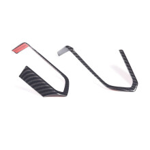 Para Corvette C8 2020-2023 Cubierta del BotóN del Volante del Coche Accesorios Embellecedores Fibra de Carbono ABS