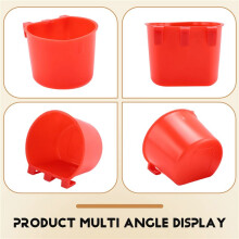 20Pcs Chickens Rabbit Feeders for Cage,Hanging Chicken Water Feeder Cup, Plastic Birds Feeders Seed Bowl, Chicken Feeder