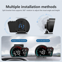 Digital GPS Speedometer Universal Car Display with Speed MPH Compass Direction Fatigue Driving Reminder