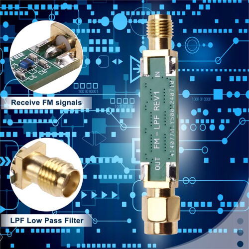 1Pcs FM LPF Low Pass Filter Low-Pass Filter Only for Receive FM Signals 2