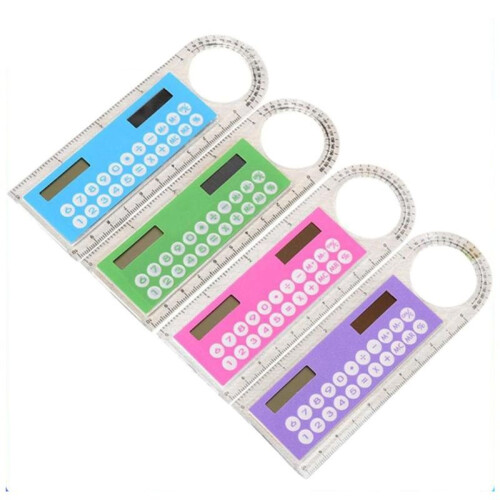 Ruler Multi-Functional Magnifying Glass Ultra-Thin  Ruler Suitable for Students and Stationery Calculator