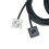 Computer Desktop  PC Motherboard External Start Power /Off Button Extension Cable for DIY Button Black & Silver 8