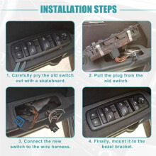 New BEK6-66-350 Power Window Master Control Button for 3 M3 2.0L 2008-2009 BEK666350 12+14Pins