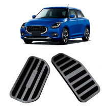 Car Accelerator Brake Pedal Pad Covers Aluminum Alloy for Swift ZC/ZD Series 2024+ Anti-Skid Brake Sticker Black