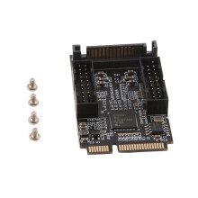Scheda di Espansione PCI-e A Doppia Scheda di Espansione Anteriore da 19 Pin da 5 Gbps Adattatore A 4 Porte D720201 Modulo Scheda di Espansione