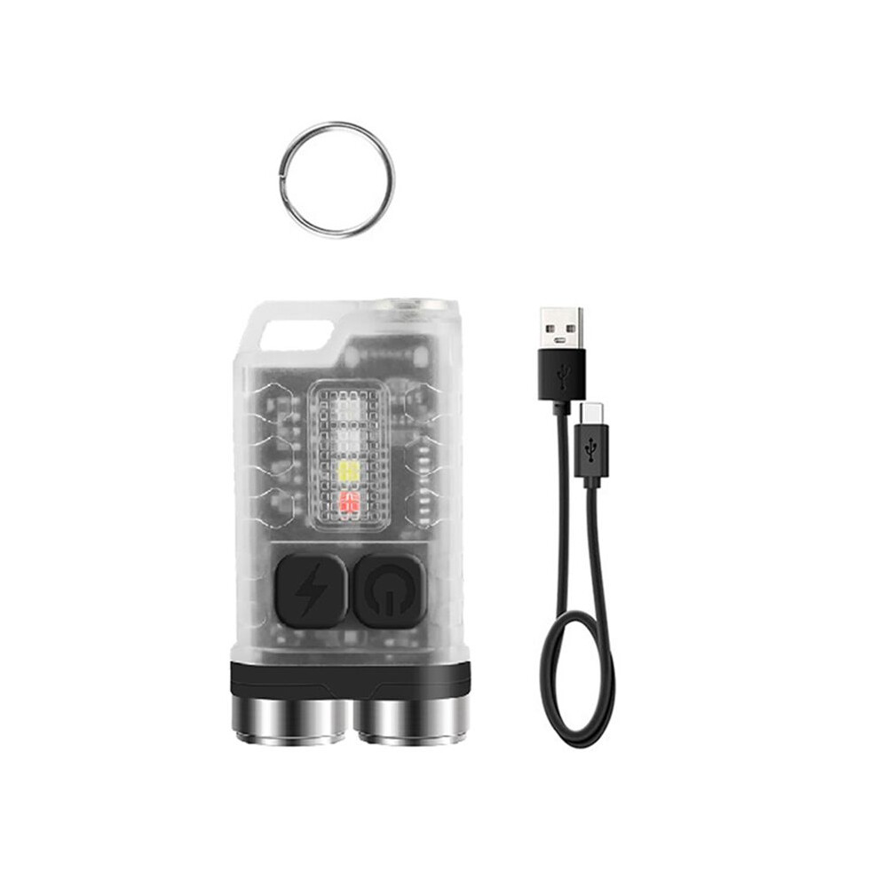 V3 Keychain Edc Portable Flashlight 900Lm Type-C Rechargeable With Magnetic Tailcap Work Light For Camping-B 4712844156084