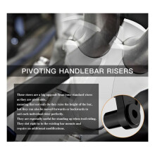 Motocicleta Off-Road Universal 22/28mm Guiador Risers AjustáVeis Guiador ElevaçãO CóDigo Elevador de Altura Do Assento