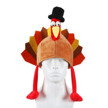 Cappello da Festival Colore Vivace Morbido Decorativo Carnevale Festa A Tema Cappello di Tacchino Arrosto Cappello del Ringraziamento Forniture per