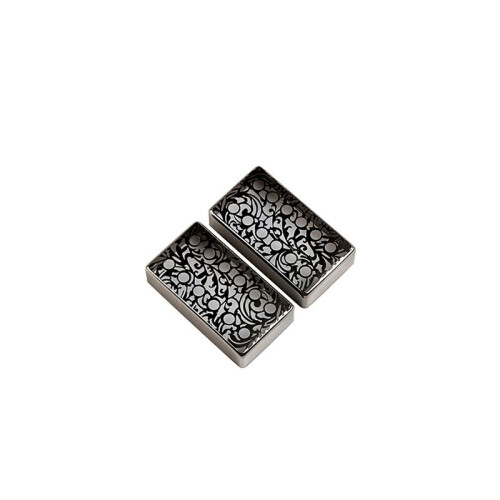 Openwork 12-HåLs Humbucker Gitarr Pickup Cover FöR LP Elgitarrdelar,Svart 70 X38 X16Mm 1