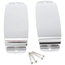2PCS for JB Guitar Pickup Cover Guitar Steel Pickup Cover for JB Style Bass Silver