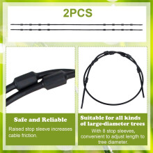 Treestands 1Pair of Replacement Cables for Climbing Treestands,Replacement Tree Stand Cables, Durable Steel 5.77FT
