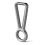 Titanium Carabiner Keychain Clip,Double-End Quick Release Hook,Key Holder with Titanium Key Ring 1