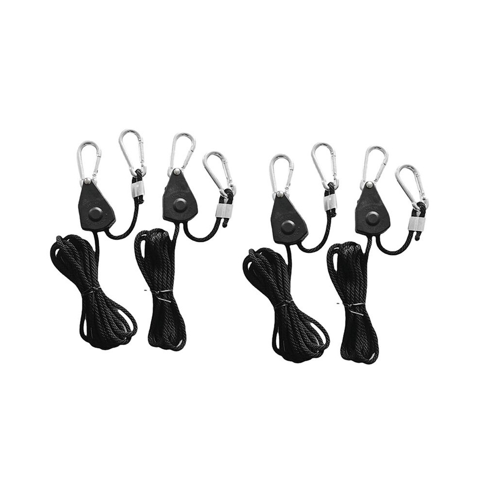 Photos - Climbing Gear 4 PCS Pulley Rope Pulley Lift Tent Clip Carabiner Canoe Bow Tail Rope Camping Tent Tensioner Camping Supplies