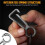 Titanium Carabiner Keychain Clip,Double-End Quick Release Hook,Key Holder with Titanium Key Ring 7