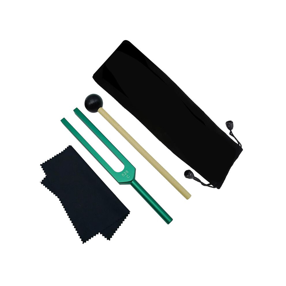 Tuning Fork, 528 Hz Tuning Forks for Healing Chakra,Sound Therapy,Keep Body,Mind and Spirit in Perfect Harmony,Green