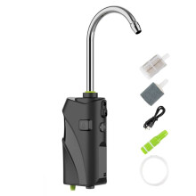 3 in 1 Outdoor Fishing Oxygenation Air Pump USB Intelligent Sensor Water Oxygen Pump Portable  LED Light-Black