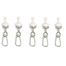 5 PièCes Crochets de Camping MagnéTiques Mousqueton Clip Cintre MagnéTique Robuste Boucles de Tente en Forme de D pour Crochets de Camping en Plein