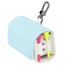 Sacca per Palline da  Borsa per Tee da  Color Block Custodia Magnetica nel Metallo con Fibbia per 2 Palline da  Blu Cielo