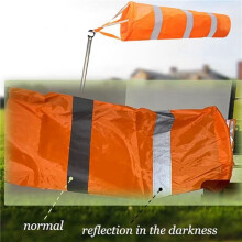 Brutas de Aeroporto Laranja ImpermeáVel Windsock Reflexivo Saco de Vento 60Cm