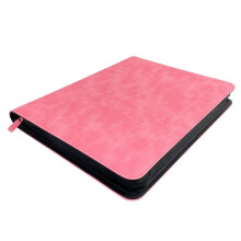 216 Slots para Cartão Capacidade Suporte Rígido para Cartão Coleção de Cartões Livro de Cartas À Prova D'Água e Poeira Rosa