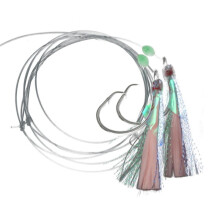 Sabiki-Rigs 8/0 Lures Bait Rigs, Glow Fishing Beads High Carbon Krokar för Sötvatten/Saltvatten A