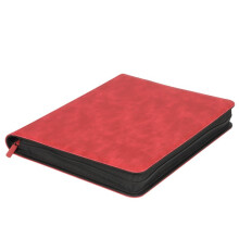 216 Slots para Cartão Capacidade Suporte Rígido para Cartão Coleção de Cartões Livro de Cartas À Prova D'Água e Poeira Vermelho