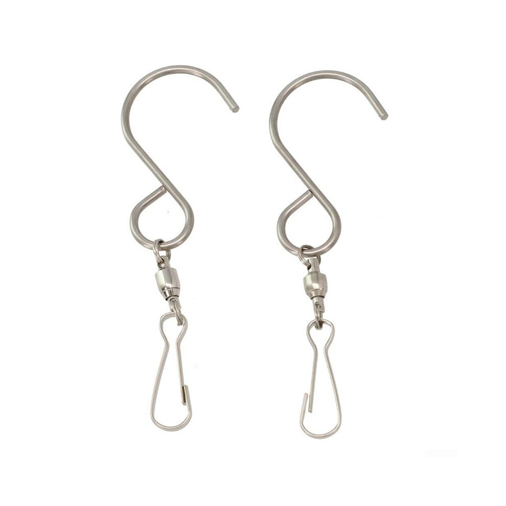 Pack Of 2 Multi-Purpose Swivel Hooks For Hanging Crystal Twisters And Birdhouses 6032234141581
