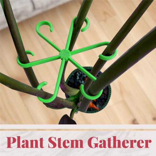 Reusable Plant Stem Folding Frame Gardening Tools Stakeless Vine Stand Plant Stem Support Red 2