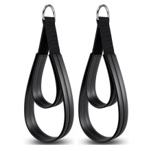 2PCS Pilates Straps, Pilates Double Loop Straps for Reformer, Fitness D-Ring Straps Double Loops Padded